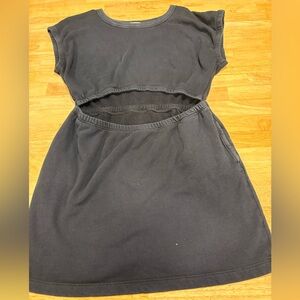 Aerie Charcoal Mini Dress with Cut-Out